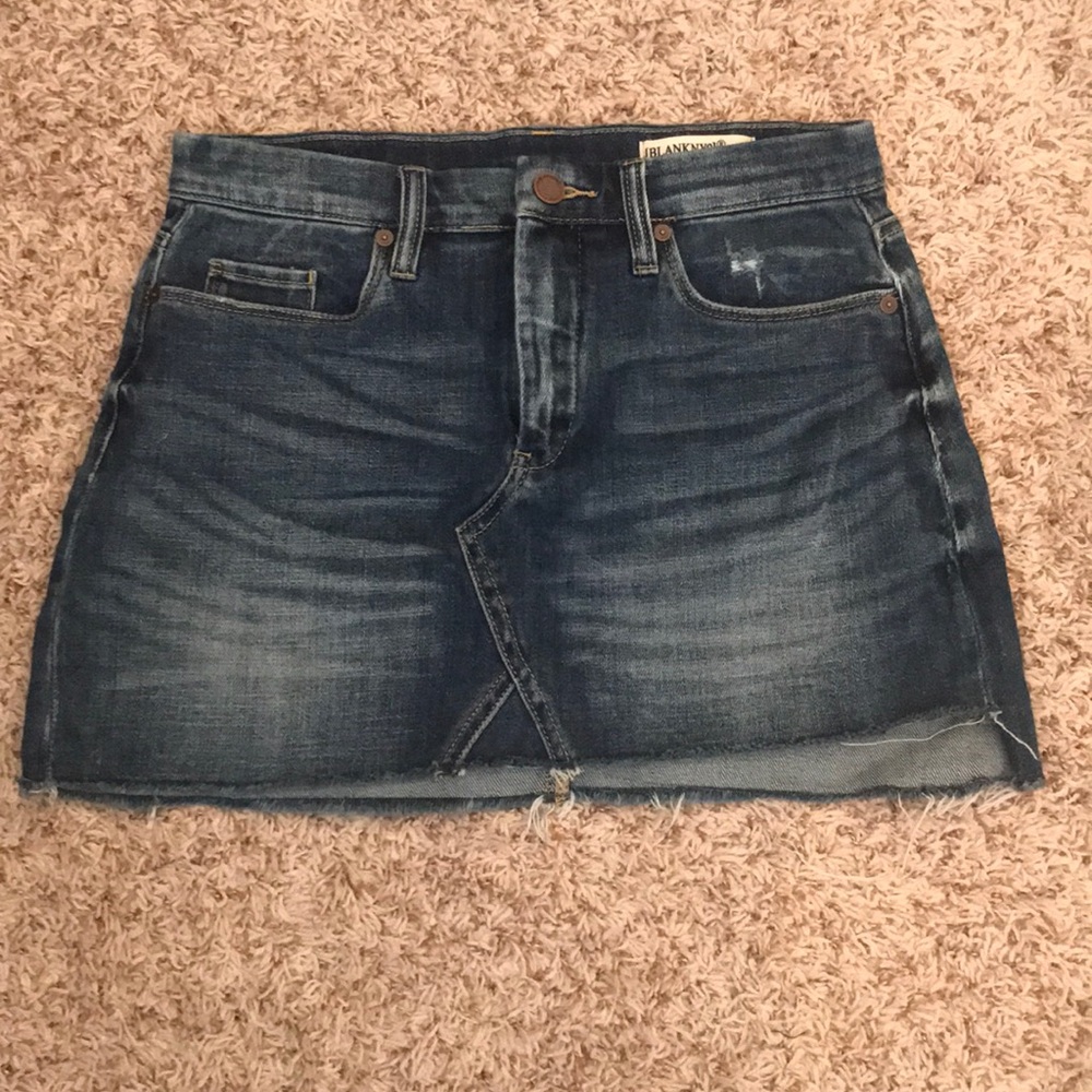 BLANKNYC raw hem denim skirt size 26